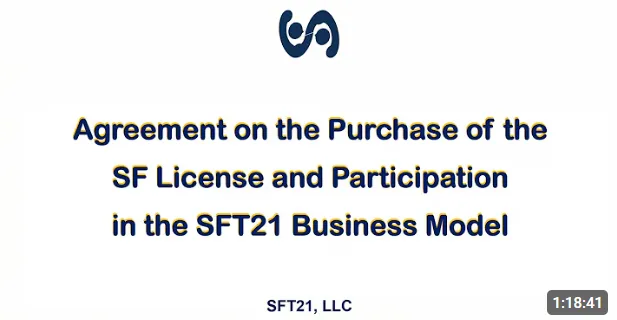 Agreement on the Purchase of the SF License and Participation in the SFT21 Business Model – legal structure behind a serious sustainable online business